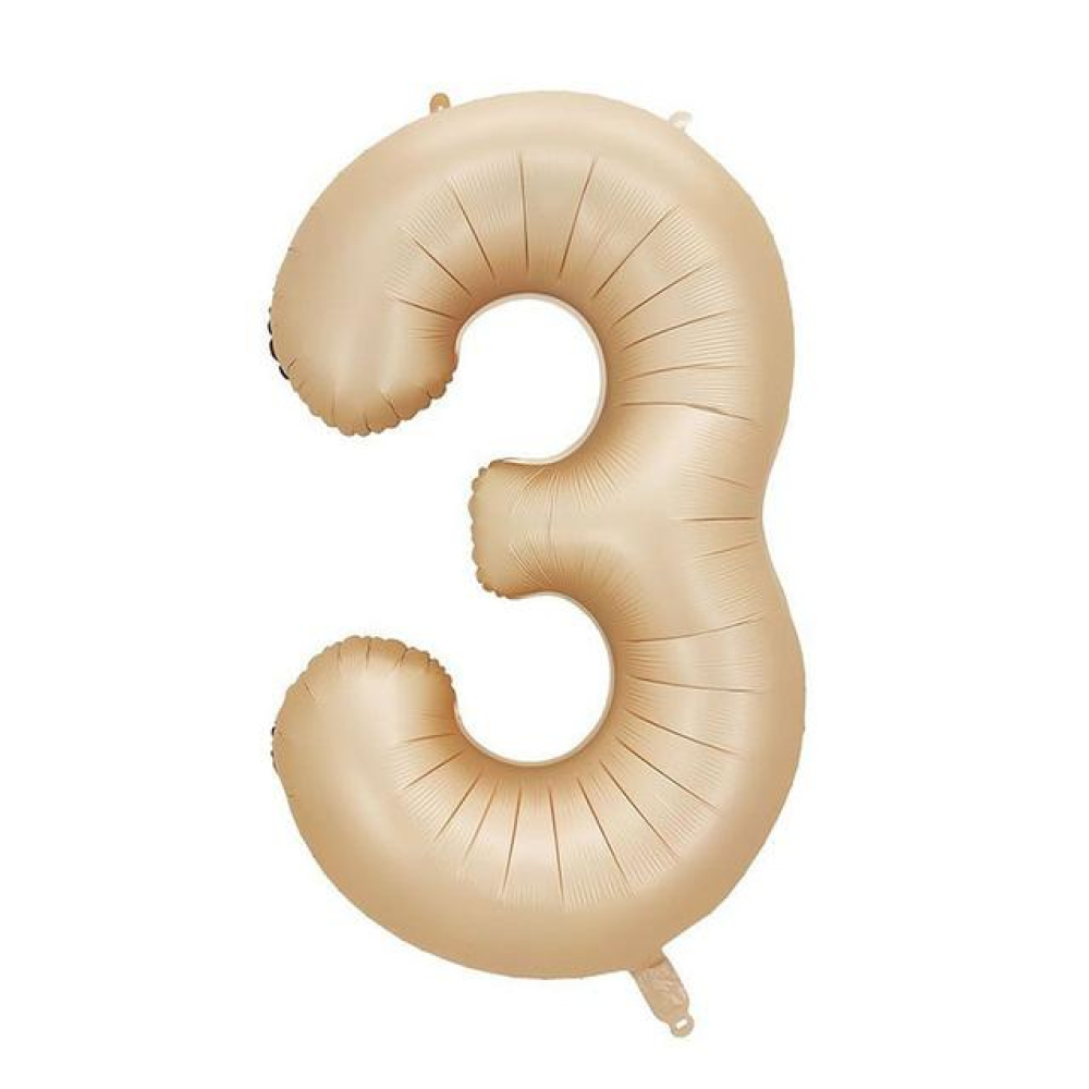 Rakam Folyo Balon 40inç. SÜTLÜ KAHVE 3