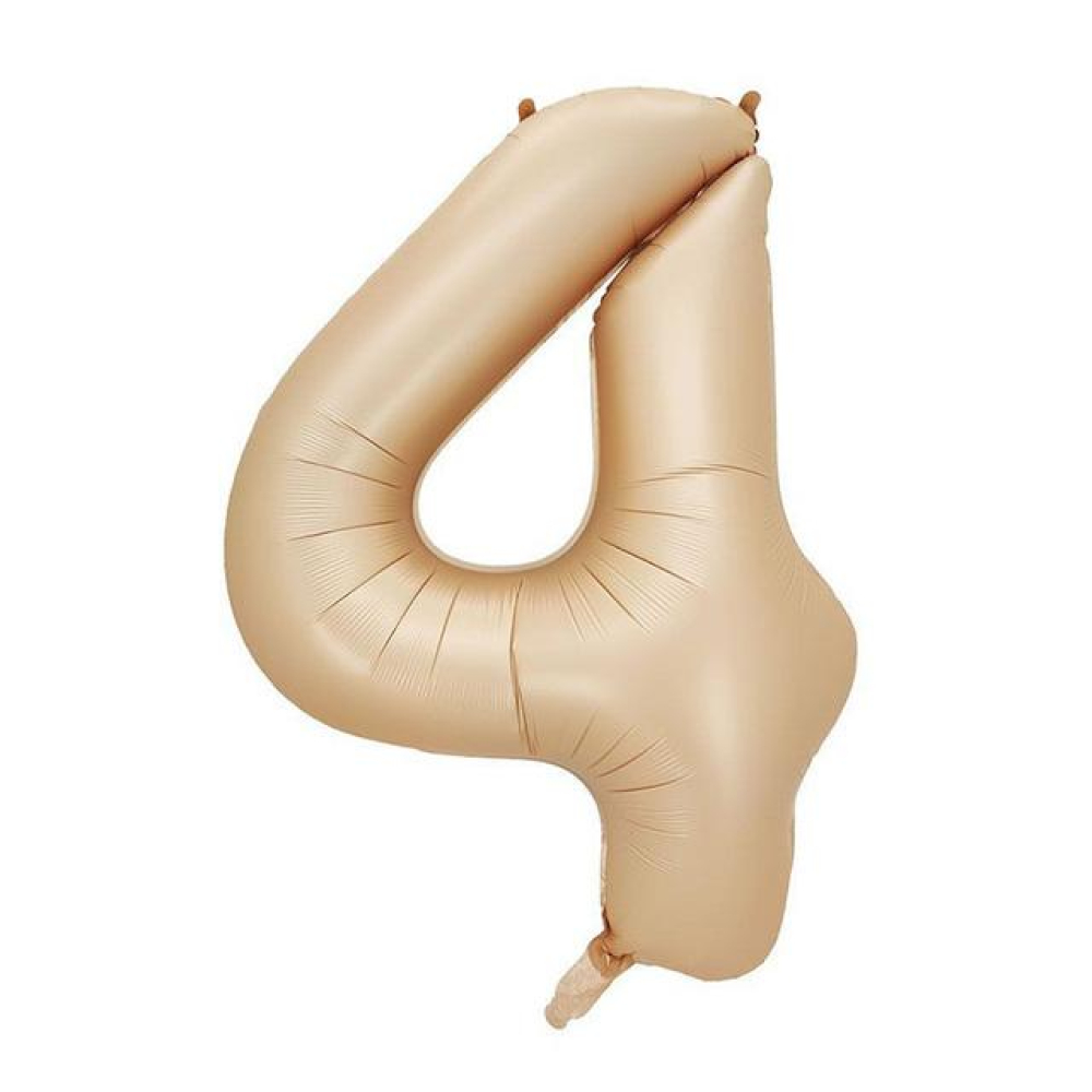 Rakam Folyo Balon 40inç. SÜTLÜ KAHVE 4