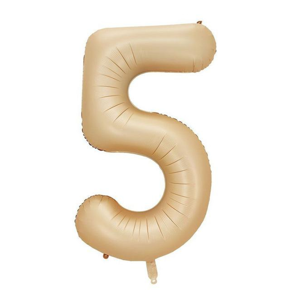 Rakam Folyo Balon 40inç. SÜTLÜ KAHVE 5