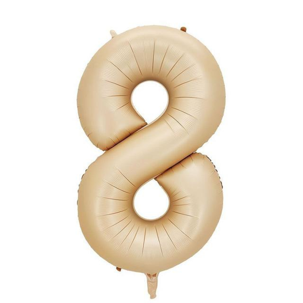 Rakam Folyo Balon 40inç. SÜTLÜ KAHVE 8