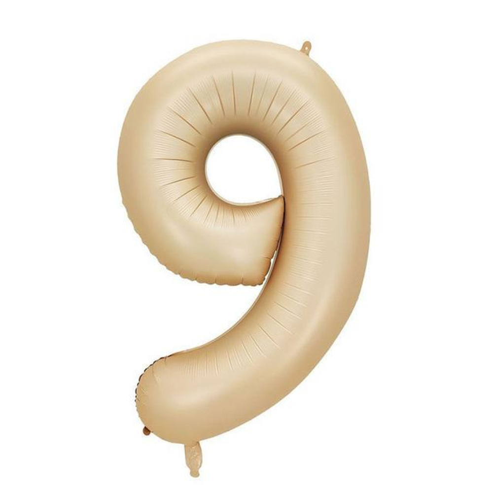 Rakam Folyo Balon 40inç. SÜTLÜ KAHVE 9