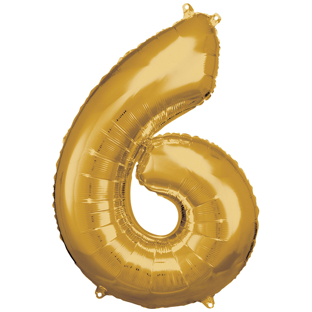 Rakam Folyo Balon 40inç ALTIN -6-