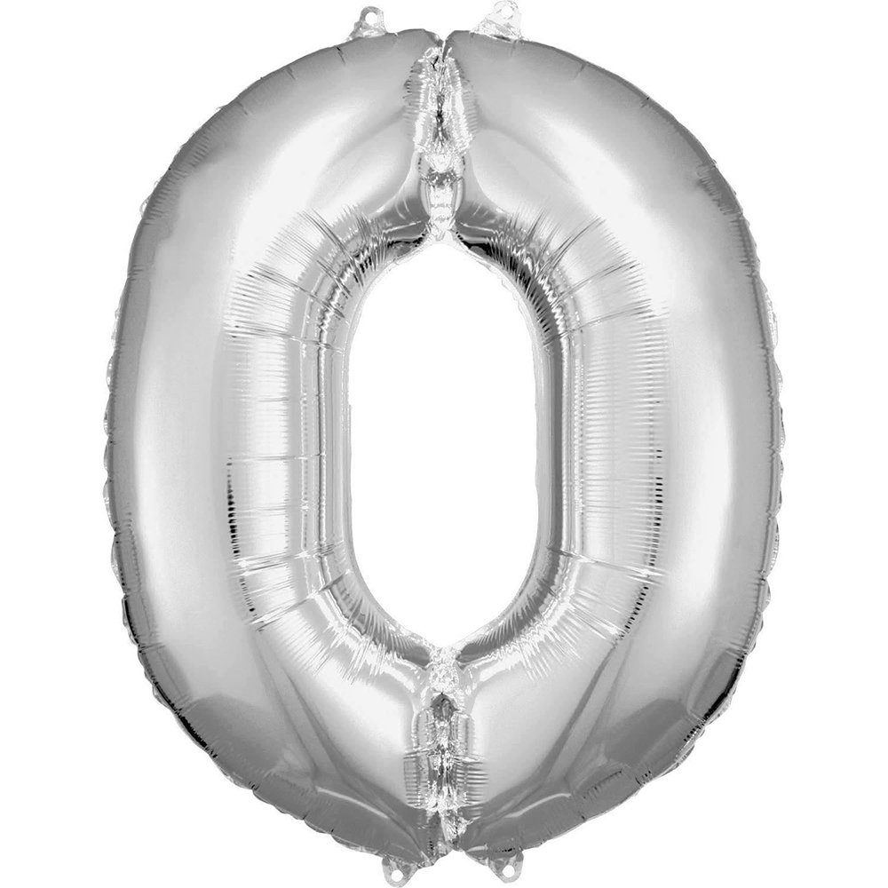 Rakam Folyo Balon 40inç GÜMÜŞ -0-