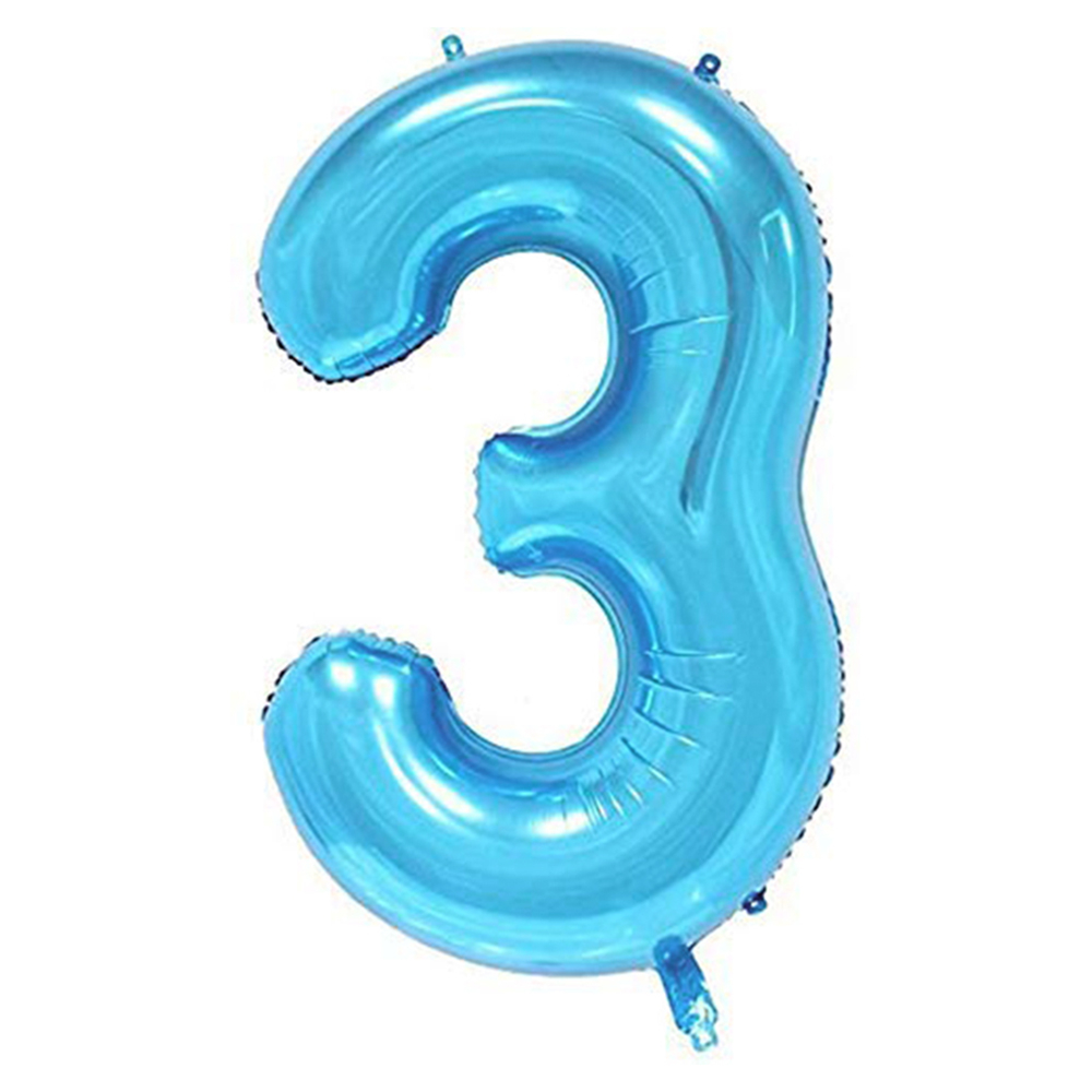 Rakam Folyo Balon 40inç MAVİ -3-
