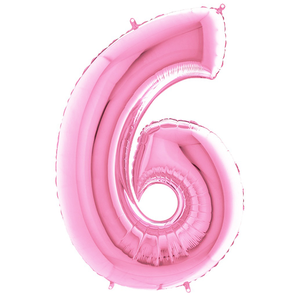 Rakam Folyo Balon 40inç PEMBE -6-