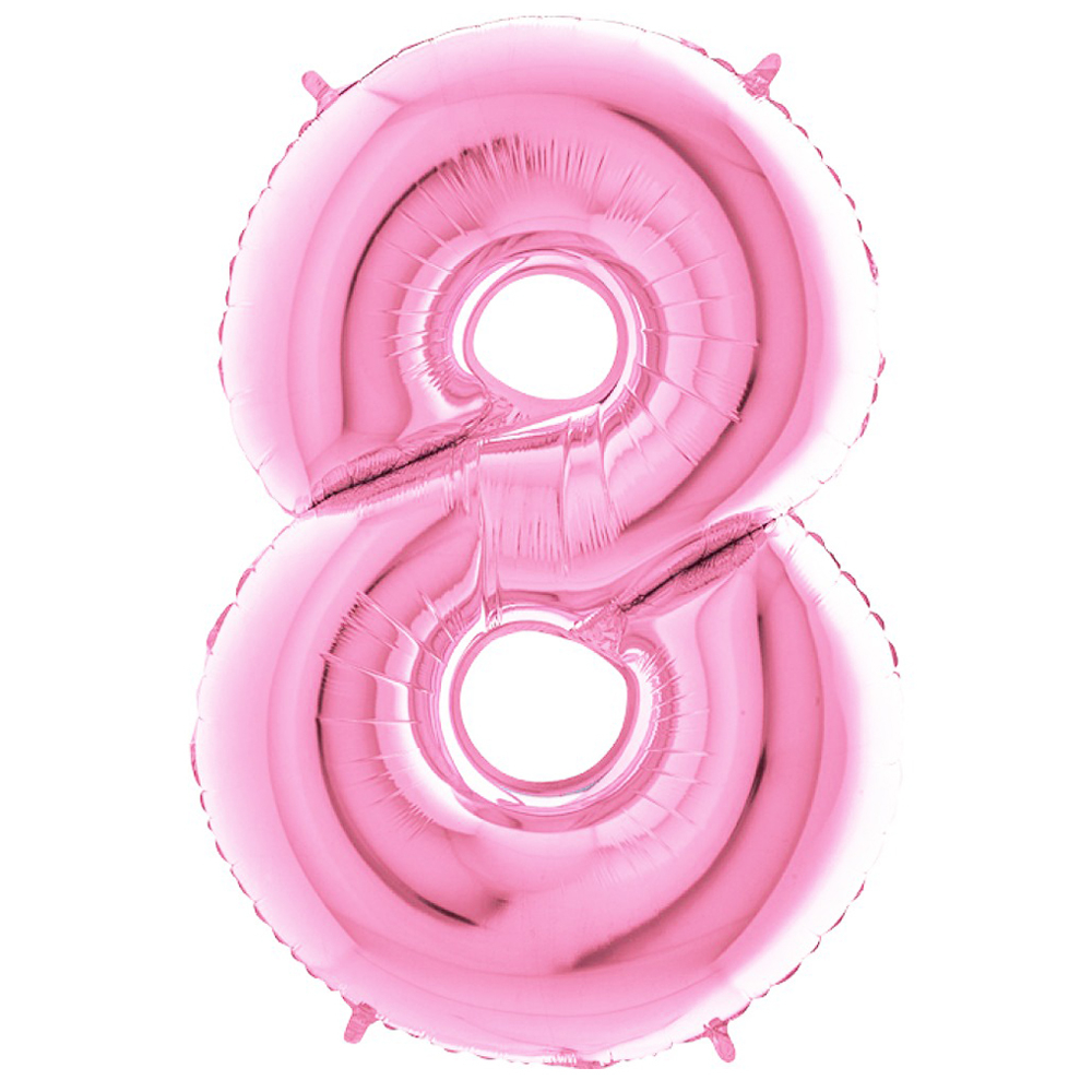 Rakam Folyo Balon 40inç PEMBE -8-