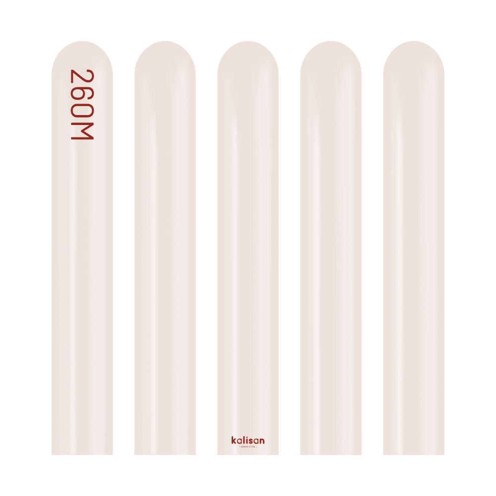 BALON AURA KALİSAN SOSİS  BEIGE CREAM 50'LÜ