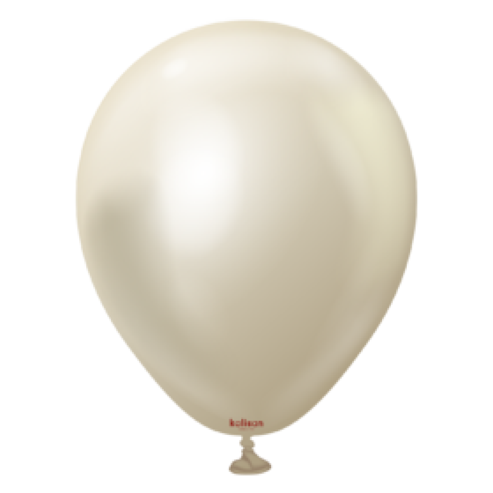 BALON KROM KALİSAN 18 İNÇ AYNA BEYAZ ALTIN 5 Lİ