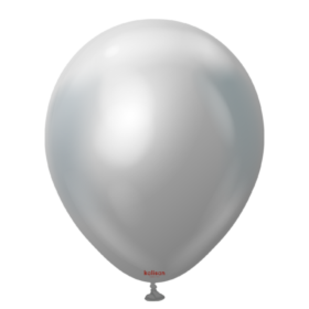 BALON KROM KALİSAN 18 İNÇ AYNA GÜMÜŞ 5 Lİ