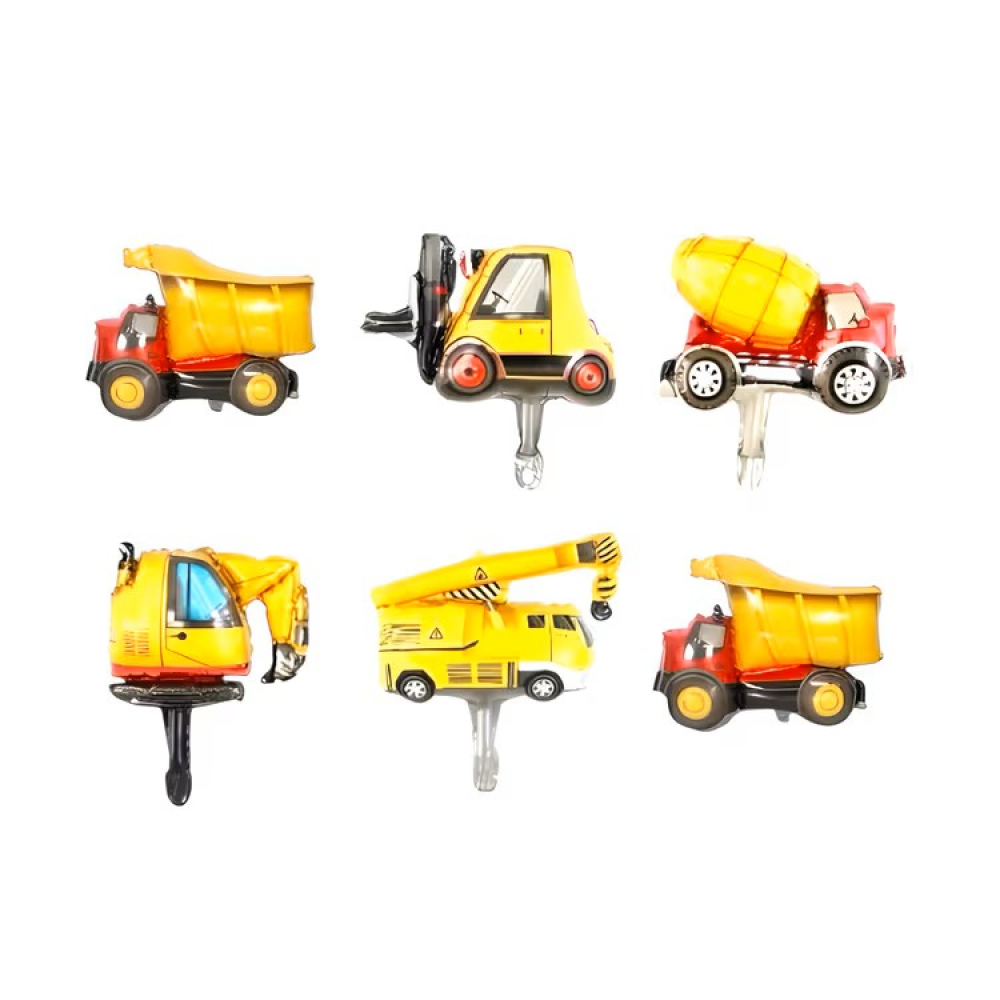 FOLYO BALON 6 LI SET İNŞAAT ARAÇLARI  14 İNÇ