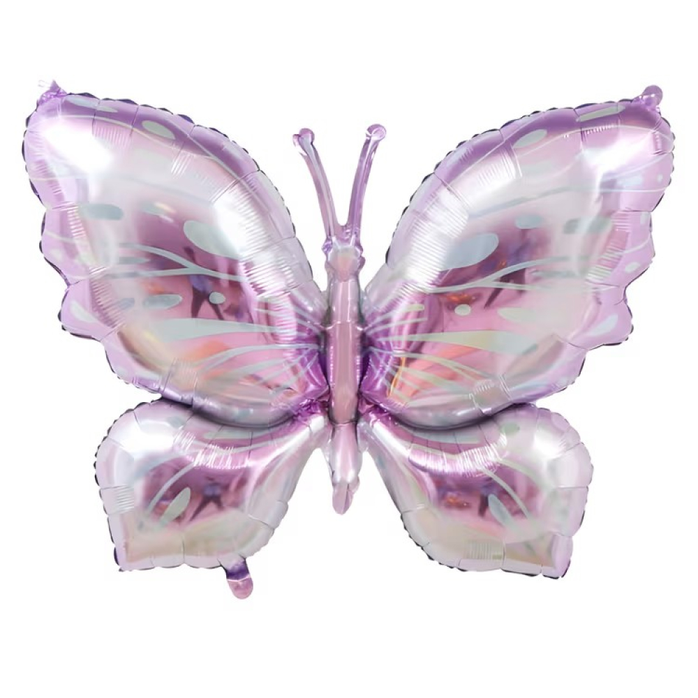 Folyo Balon Büyük Mor Kelebek 