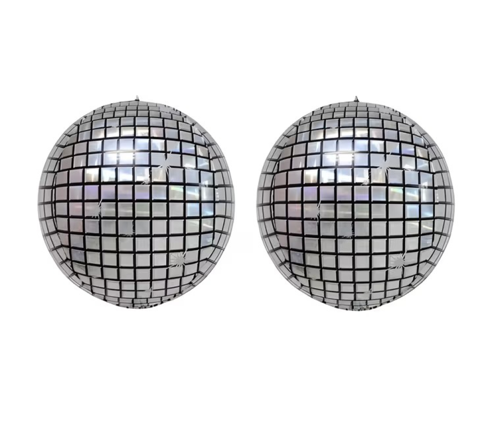 Folyo Balon Disko Gümüş 10 İnç 2 Li