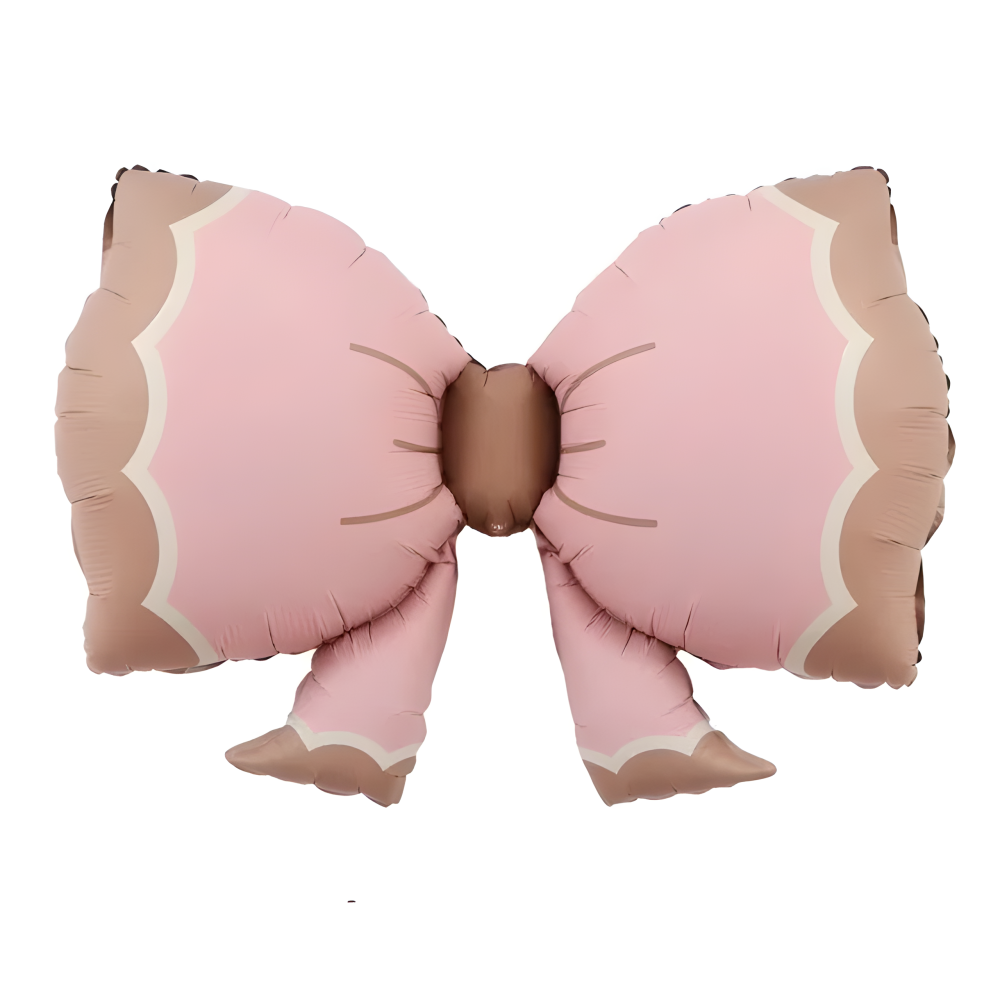 FOLYO BALON FİYONK RETRO PEMBE BOW TIE 36 İNÇ