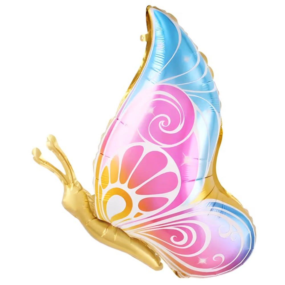 Folyo Balon Gold Kelebek