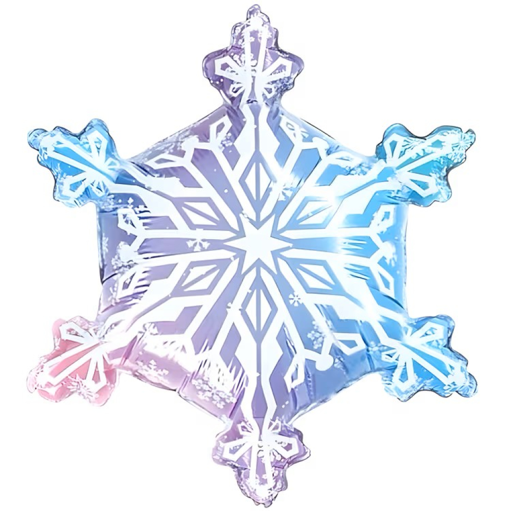 Folyo Balon Kar Tanesi 6 Oklu Hologramlı 64-55 Cm