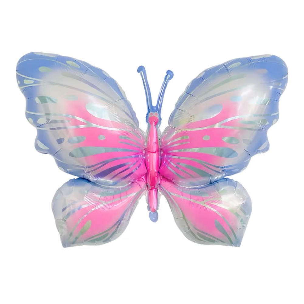 Folyo Balon Mor - Pembe Kelebek