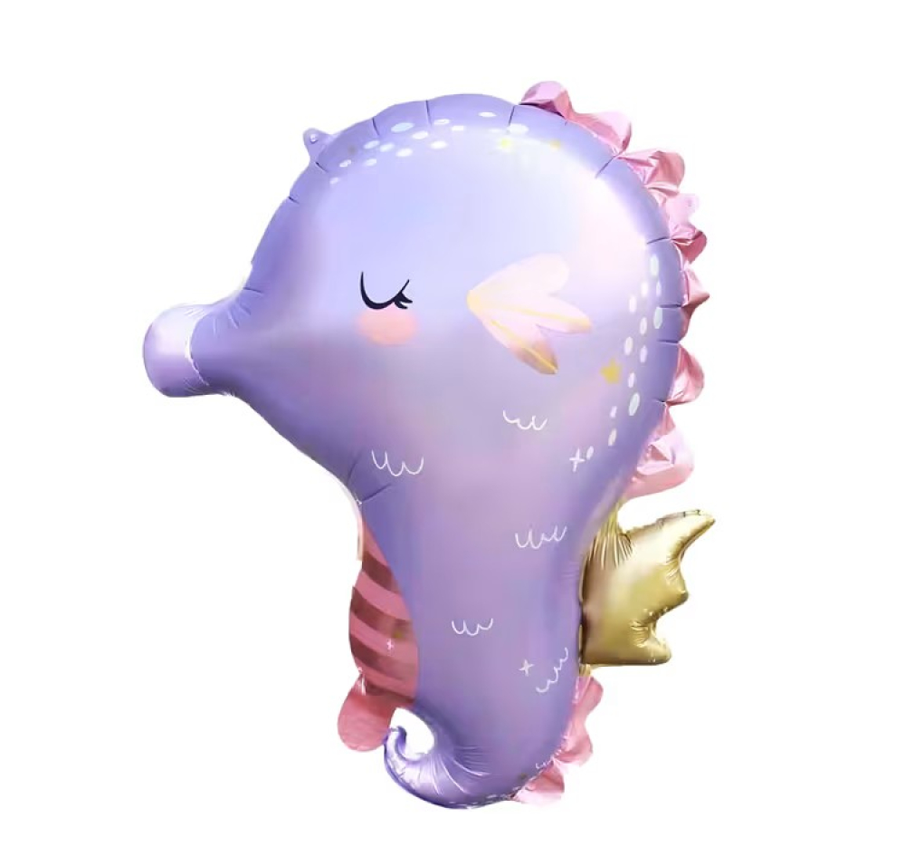 Folyo Balon Mor Deniz Atı 