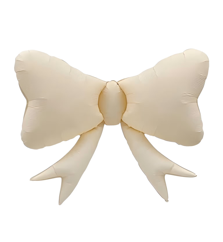 Folyo Balon Retro Fiyonk Krem 