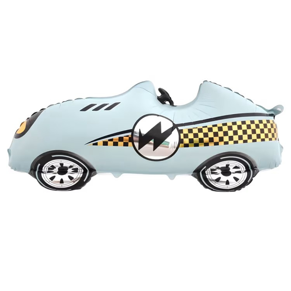 Folyo Balon Retro Mavi Araba 