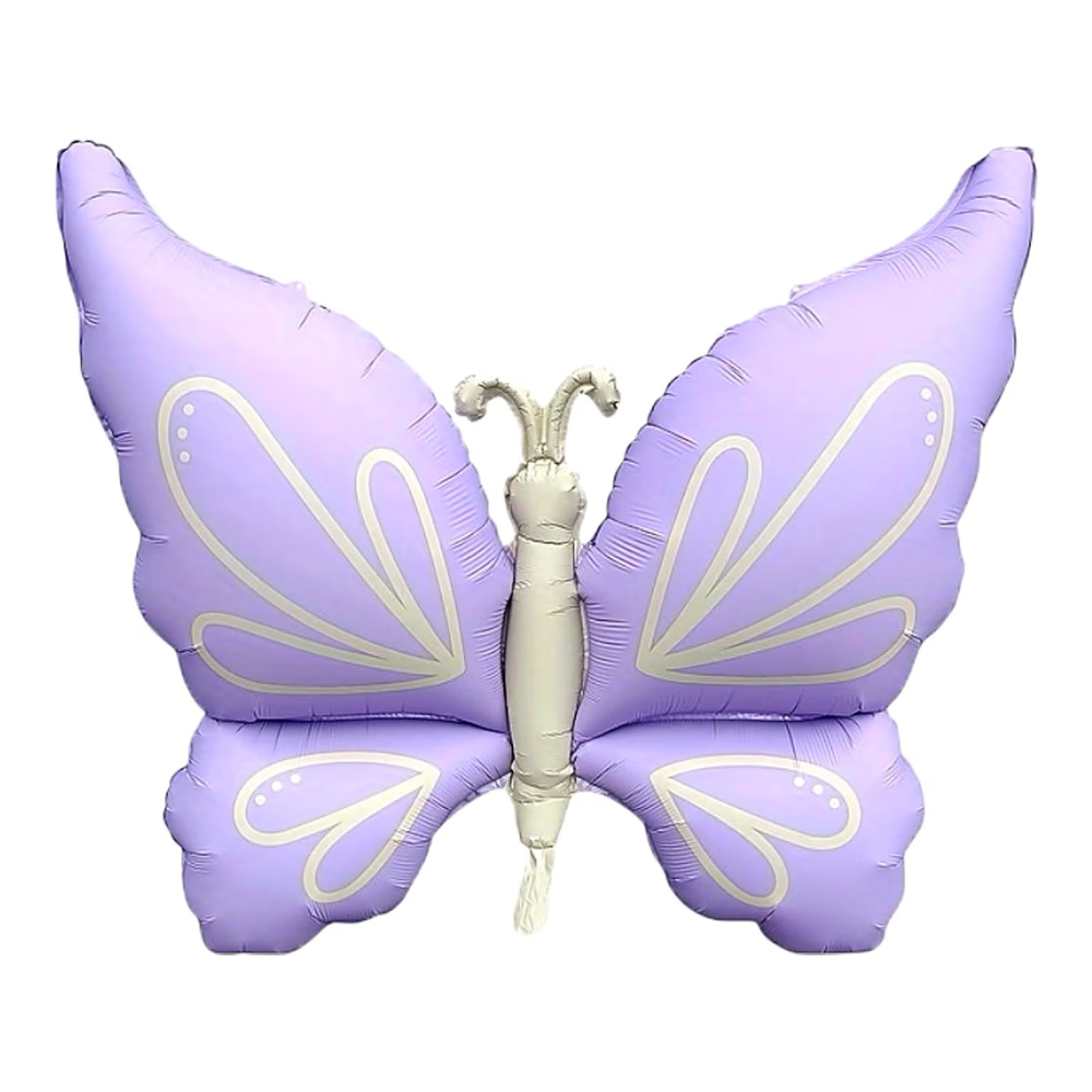 Folyo Balon Retro Mor Kelebek 