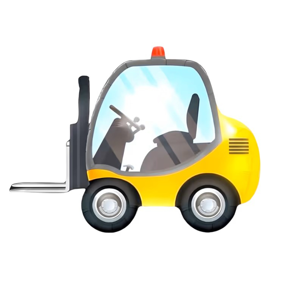 Folyo Balon Sarı Forklift 